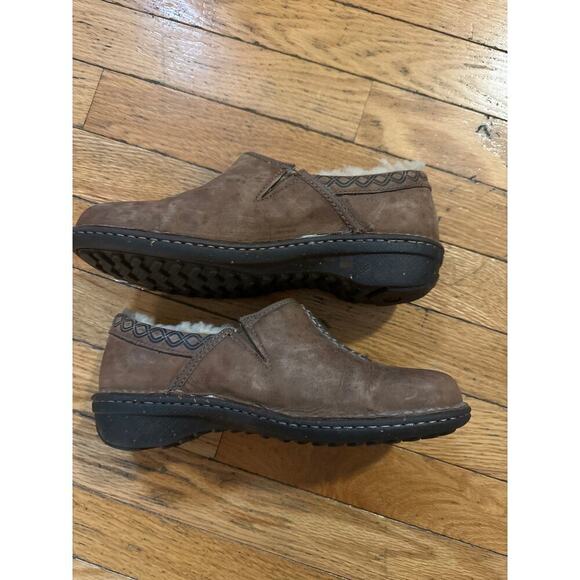 NEW Womens Size 8 UGG Australia Bettey Clogs Cocoa Brown Leather Tasman Braid - Picture 2 of 6